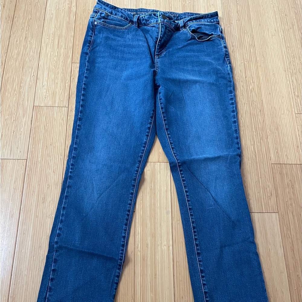 Talbots Women's Straight Leg Jeans - Dark Blue